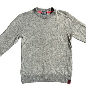 SCOTCH AND SODA GRAY LONG SLEEVE CREWNECK KNIT SWEATER SIZE SMALL